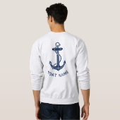 Benutzerdefinierter Boote-Anker-Strand-Trip Sweatshirt (Schwarz voll)