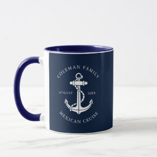 Benutzerdefinierter Bootsanker Familien-Strandhaus Tasse