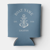 Benutzerdefinierter Bootsname Küstenanker Schifffa Dosenkühler (Vorderseite)