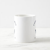 Benutzerdefinierter Bootsname und Kapitäne nautisc Kaffeetasse (Mittel)