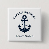 Benutzerdefinierter Bootsname und nautische Identi Button (Vorderseite)