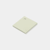 Benutzerdefinierter Botanischer Dark Academia Farn Post-it Klebezettel (angewinkelt)