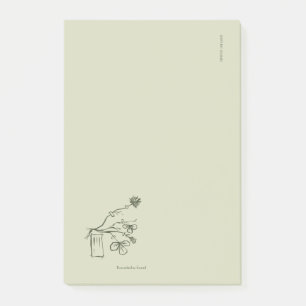 Benutzerdefinierter Botanischer Dark Academia Gart Post-it Klebezettel