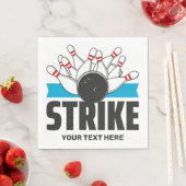Benutzerdefinierter Bowling Strike Serviette (Beispiel)