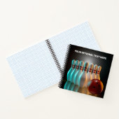 Benutzerdefinierter Bowling Strike Untersetzer Set Notizblock (Innenseite)