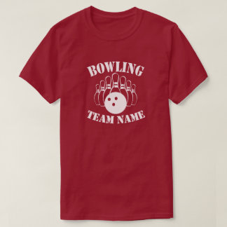 Benutzerdefinierter Bowling Team T - Shirt