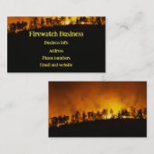 Benutzerdefinierter Brandschutz für Firewatch Visitenkarte (Vorne/Hinten)
