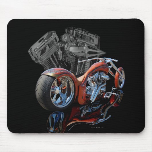Benutzerdefinierter brauner Chopper Mousepad (Vorne)