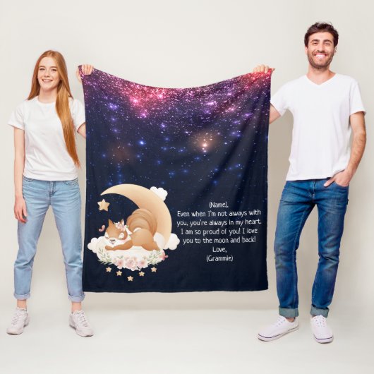 Benutzerdefinierter Brief für das Eichhörnchen im Fleecedecke (Beispiel)