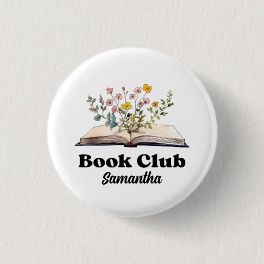 Benutzerdefinierter Buchclub Button (Vorderseite)