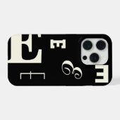 Benutzerdefinierter Buchstabe, farbenfrohes Monogr iPhone Hülle (Rückseite (Horizontal))