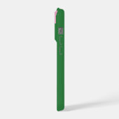 Benutzerdefinierter Buchstabe, Farbiger Monogramm- iPhone Hülle (Linke Seite)
