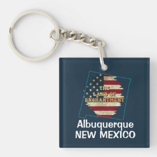 Benutzerdefinierter Bundesstaat New Mexico Schlüsselanhänger