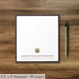 Benutzerdefinierter Business-Editor mit Logo Notizblock