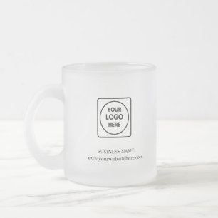 Benutzerdefinierter Business-Logo-Frostglas-Becher Mattglastasse