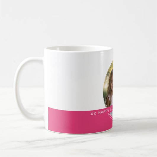 Benutzerdefinierter C58-Speicher (Weiß und rosa) f Kaffeetasse (Links)