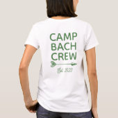 Benutzerdefinierter Camp-Junggeselinnen-Abschied - T-Shirt (Rückseite)