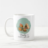 Benutzerdefinierter Camping Capybara Becher mit Na Kaffeetasse (Links)