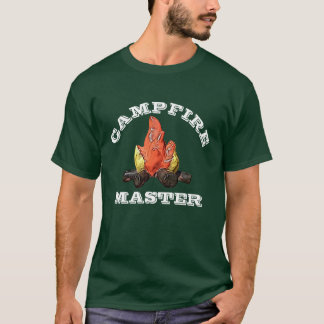 Benutzerdefinierter Camping für Campfeuerwehr-Mast T-Shirt