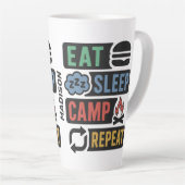 Benutzerdefinierter Camping-Name Milchtasse (Rechte Ecke)