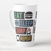 Benutzerdefinierter Camping-Name Milchtasse (Linke Ecke)
