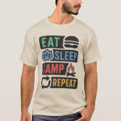 Benutzerdefinierter Camping-Name T-Shirt (Vorderseite)