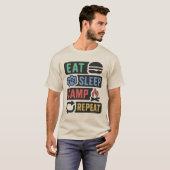 Benutzerdefinierter Camping-Name T-Shirt (Vorne ganz)