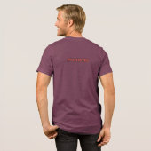 Benutzerdefinierter Camping-Name Tri-Blend Shirt (Rückseite voll)