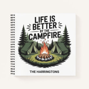 Benutzerdefinierter Camping-Text Notizblock