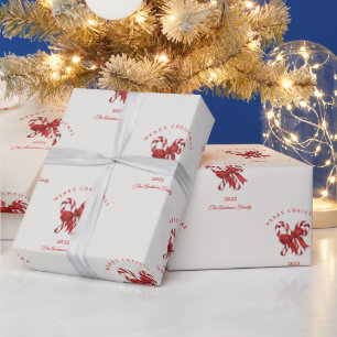 Benutzerdefinierter Candy Cane Weihnachtsgeschenk Geschenkpapier