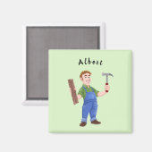 Benutzerdefinierter Carpenter mit Tools-Magnet Magnet (Vorderseite/Rückseite)