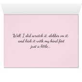 Benutzerdefinierter Cartoon Katzenkatze (Innenansicht Horizontal (Unten))