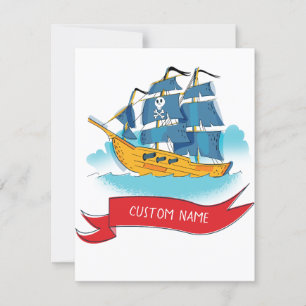 Benutzerdefinierter Cartoon-Piratentext