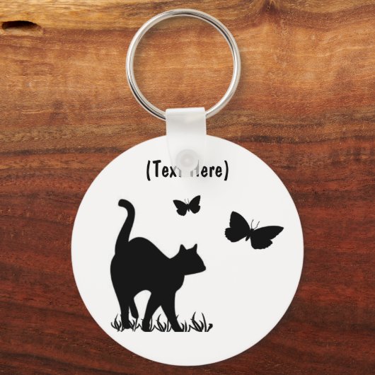 Benutzerdefinierter Cat Keycahin Schlüsselanhänger (Vorderseite)