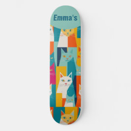 Benutzerdefinierter Cat Lover Einzigartiger Cat-Th Skateboard