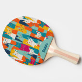 Benutzerdefinierter Cat Lover Einzigartiger Cat-Th Tischtennis Schläger (Seitenansicht)
