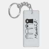 Benutzerdefinierter Cat Paws-Schlüsselanhänger mit Schlüsselanhänger (Vorderseite links)