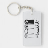 Benutzerdefinierter Cat Paws-Schlüsselanhänger mit Schlüsselanhänger (Vorderseite)