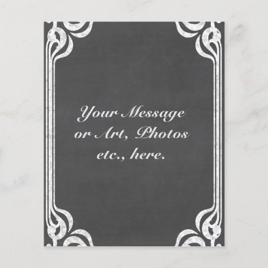 Benutzerdefinierter Chalkboard-Hintergrund Flyer (Vorne)