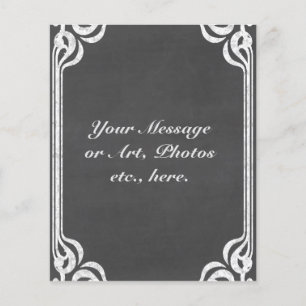 Benutzerdefinierter Chalkboard-Hintergrund Flyer