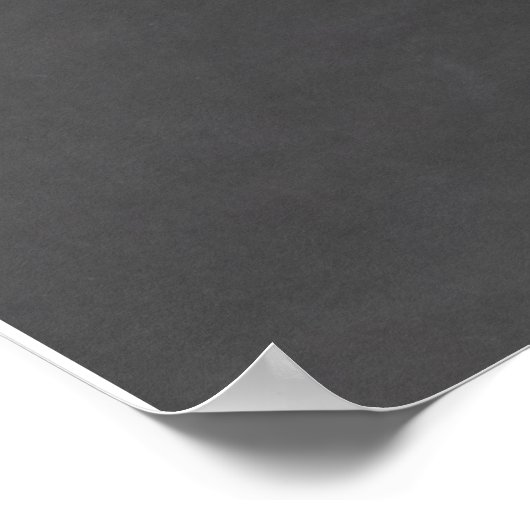 Benutzerdefinierter Chalkboard-Hintergrund Poster (Ecke)