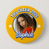 Benutzerdefinierter Cheerleader-Brag-Button, Cheer Button (Vorderseite)