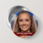 Benutzerdefinierter Cheerleader-Foto-Button Spirit Button (Vorne & Hinten)