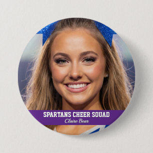 Benutzerdefinierter Cheerleader-Foto-Button Spirit Button
