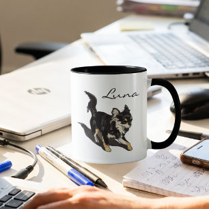 Benutzerdefinierter Chihuahua-Kunstbecher mit pers Tasse