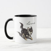 Benutzerdefinierter Chihuahua-Kunstbecher mit pers Tasse (Links)