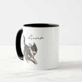 Benutzerdefinierter Chihuahua-Kunstbecher mit pers Tasse (Vorderseite Links)