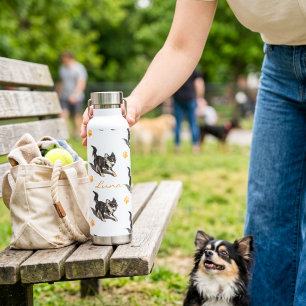 Benutzerdefinierter Chihuahua-Name Orangefarbener Trinkflasche