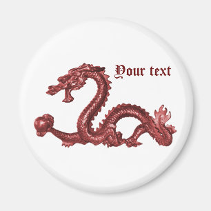 Benutzerdefinierter chinesischer Drachenname Fanta Magnet