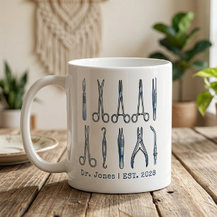 Benutzerdefinierter Chirurg Arzt Doktor Absolvent  Kaffeetasse